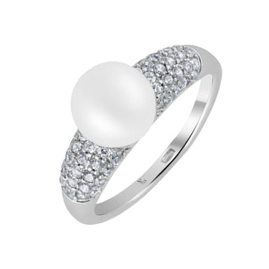 Кольцо NS Design из серебра 925 с жемчугом