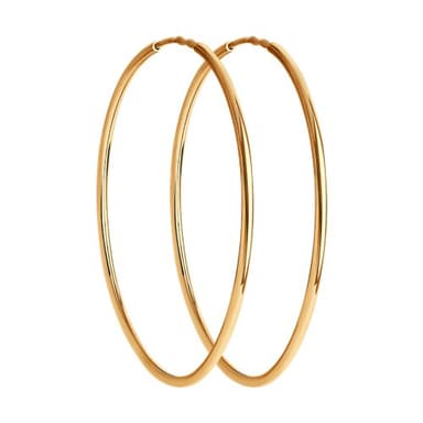 Серьги Diamant из розового золота 585
