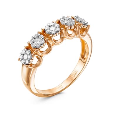 Кольцо ERA JEWELLERY из золота 585 с бриллиантами