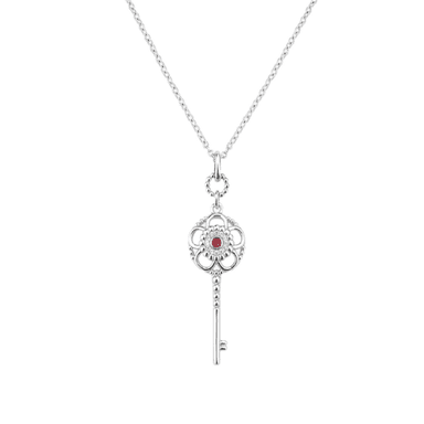 Подвеска &quot;Ключ&quot; Zeades из серебра 925 с кристаллом Swarovski