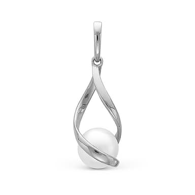 Подвеска Zlato из серебра 925 с жемчугом