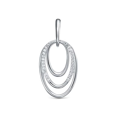 Подвеска Zlato из серебра 925 с фианитом