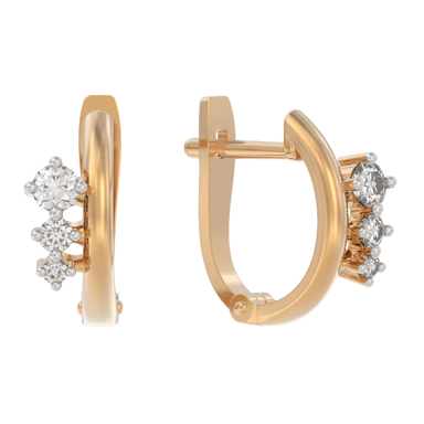 Серьги Арина из золота 585 с фианитами