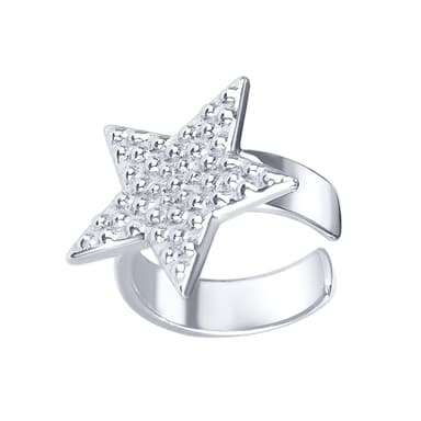 Серьга каффа Апарт из серебра 925