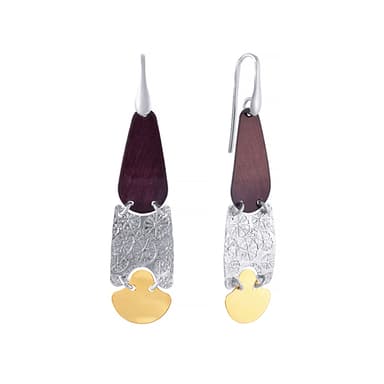 Серьги Elemenet 47 из серебра 925 с эмалью