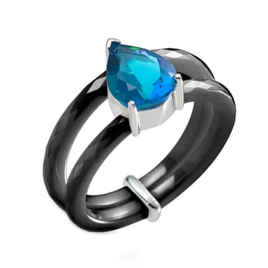 Кольцо NS Design из серебра 925 с фианитом