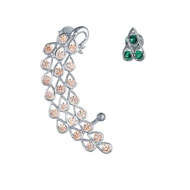 Серьги Elemenet 47 из серебра 925 с фианитом