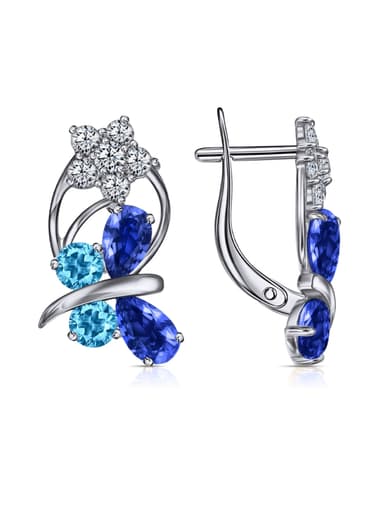 Серьги Veronika детские из серебра 925 с фианитами