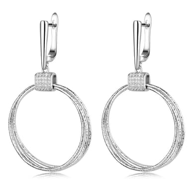 Серьги Fresh Jewelry из серебра 925 с фианитами