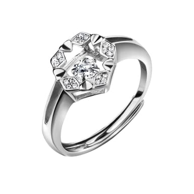 Кольцо Fidelis из серебра 925 с фианитом
