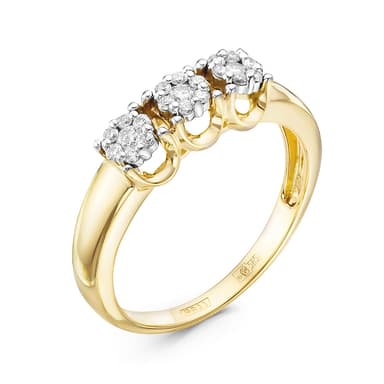Кольцо ERA JEWELLERY из золота 585 с бриллиантами