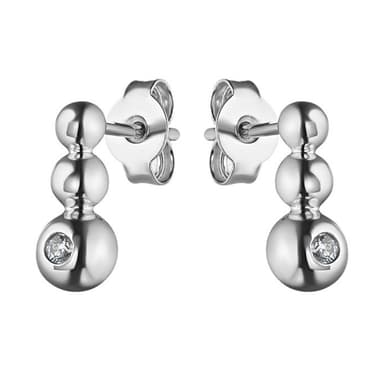 Серьги-пусеты Fidelis из серебра 925 с фианитами