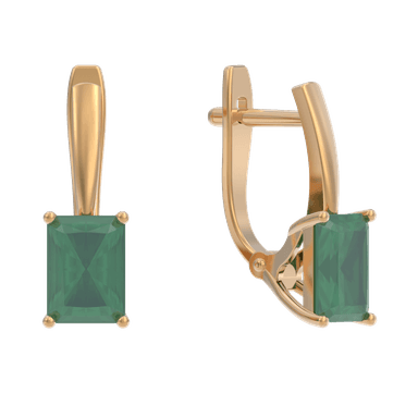 Серьги Арина из золота 585 с агатами