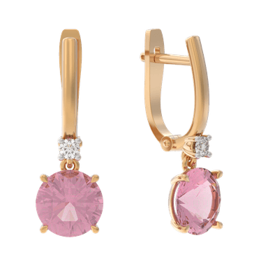 Серьги Арина из золота 585 с топазами