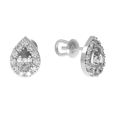 Серьги-пусеты Арина из серебра 925 с фианитами