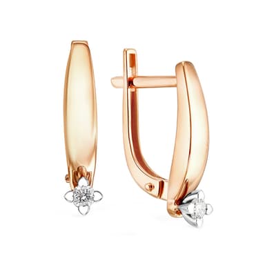 Серьги ERA JEWELLERY из золота 585 с бриллиантами