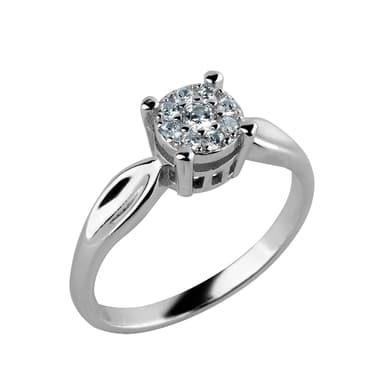 Кольцо Fidelis из серебра 925 с кубическим цирконием