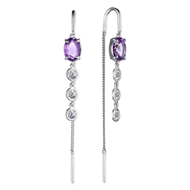 Серьги Алькор из серебра 925 с фианитами