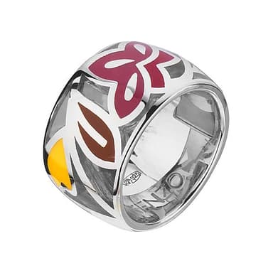Кольцо &quot;Цветы&quot; Kenzo из серебра 925 с эмалью