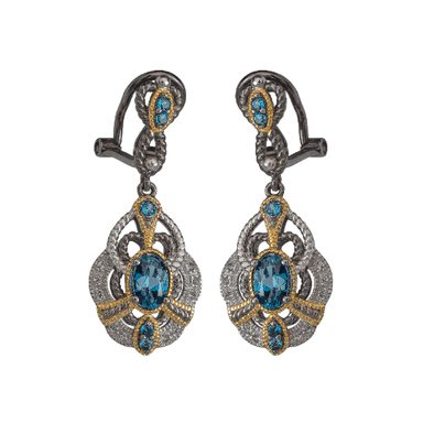 Серьги Style Avenue из серебра 925 с топазами