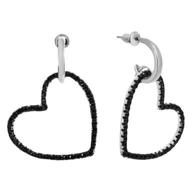 Серьги &quot;Сердце&quot; Element 47 из серебра 925 с шпинелью