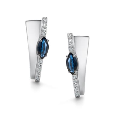 Серьги Алькор из золота 585 с сапфирами