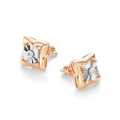 Серьги Алькор из золота 585 с бриллиантами
