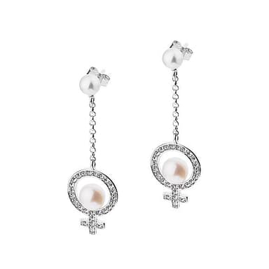 Серьги Misaki из серебра 925 с жемчугом