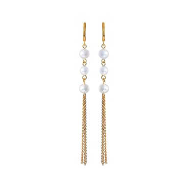Серьги Element 47 из серебра 925 с жемчугом