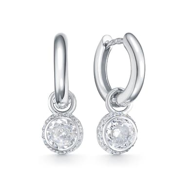 Серьги-конго Zlato из серебра 925 с фианитами