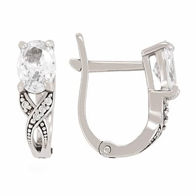 Серьги Арина из серебра 925 с фианитами