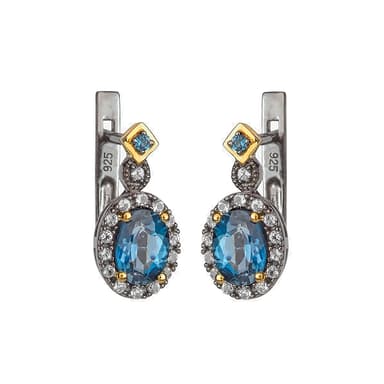 Серьги Style Avenue из серебра 925 с топазами