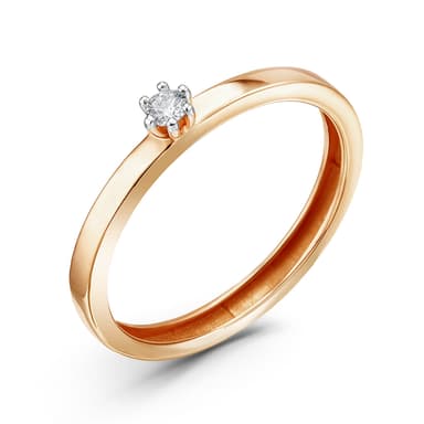 Кольцо ERA JEWELLERY из золота 585 с бриллиантом