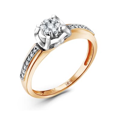 Кольцо ERA JEWELLERY из золота 585 с бриллиантами