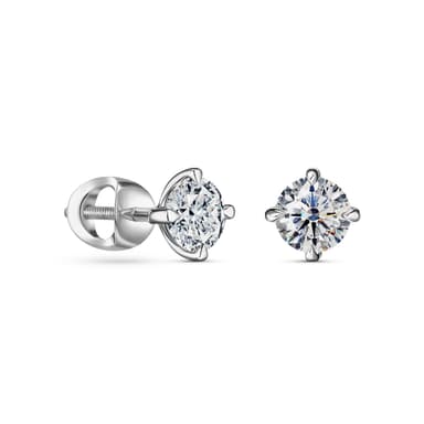 Серьги-пусеты ALROSA из золота 585 с бриллиантами