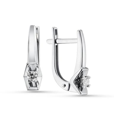 Серьги ERA JEWELLERY из золота 585 с бриллиантами