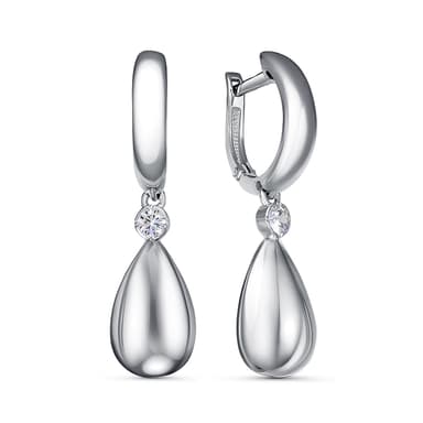 Серьги Delta из серебра 925 с фианитами