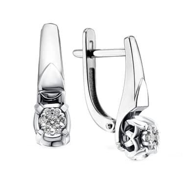 Серьги ERA JEWELLERY из золота 585 с бриллиантами