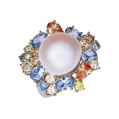 Кольцо Style Avenue из серебра 925 с жемчугом