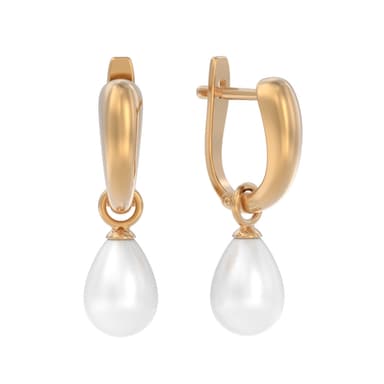 Серьги Арина из золота 585 с жемчугом