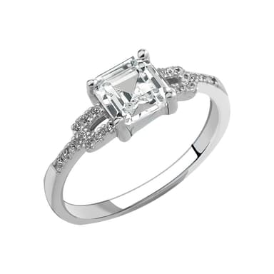 Кольцо Fidelis из серебра 925 с кубическим цирконием