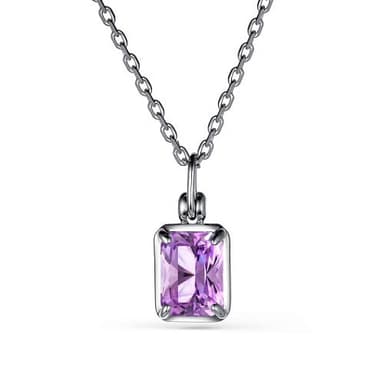 Колье Алькор из серебра 925 с аметистом