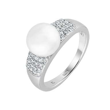 Кольцо NS Design из серебра 925 с жемчугом