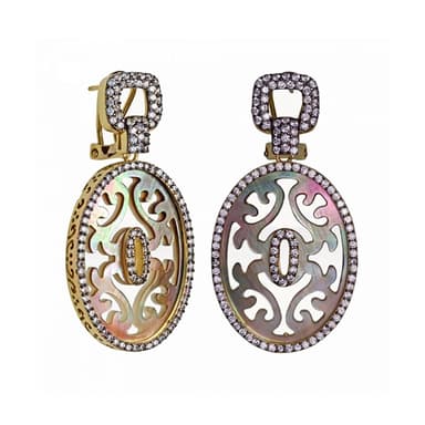 Серьги Style Avenue из серебра 925 с перламутром