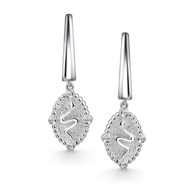 Серьги Алькор из серебра 925 с фианитами