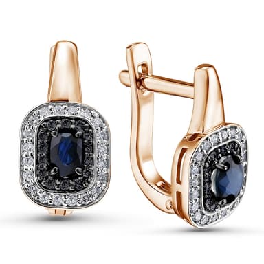 Серьги Primo Prezioso из золота 585 с сапфирами