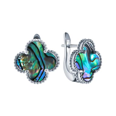 Серьги из серебра 925 с перламутром