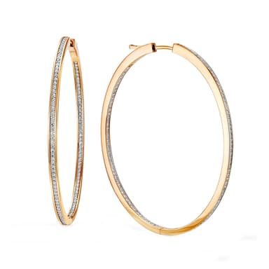 Серьги-конго ERA JEWELLERY из золота 585 с бриллиантами