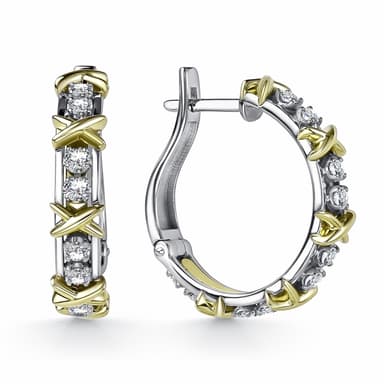 Серьги Костромской Алмазный Дом из золота 585 с бриллиантами