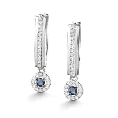 Серьги Алькор из золота 585 с сапфиром
